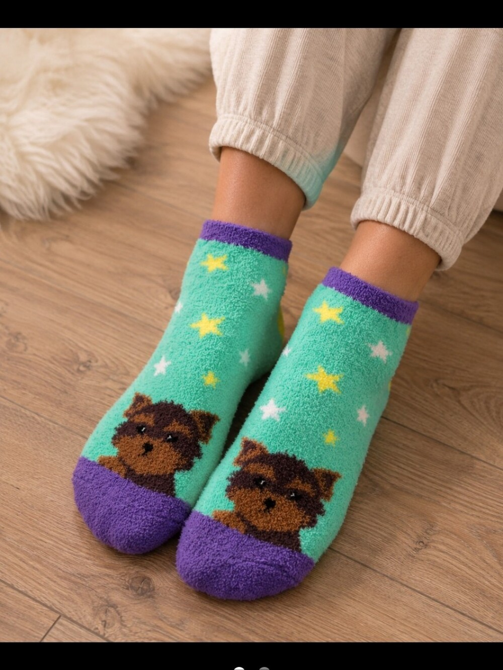 Cute Dog Pattern Socks